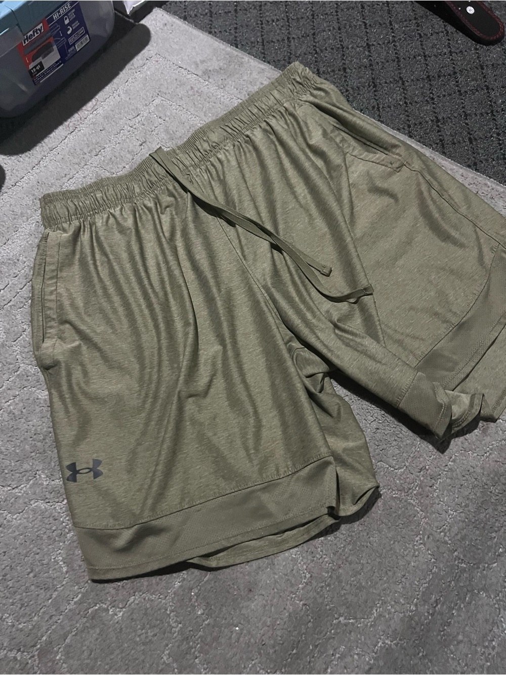 Under Armour Men’s Olive Green Performance Shorts